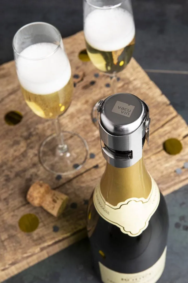 Vacuvin Champagne-Stopper Weinkorken, Edelstahl Vacuvin
