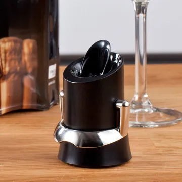 Vacuvin Champagnerverschluss und -ausgießer - Schwarz - Vacuvin