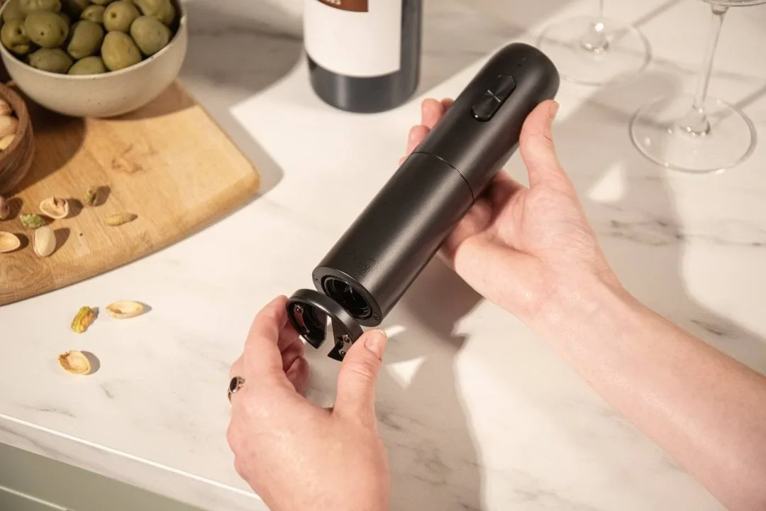 Vacuvin Elektrischer Weinöffner, Schwarz Vacuvin