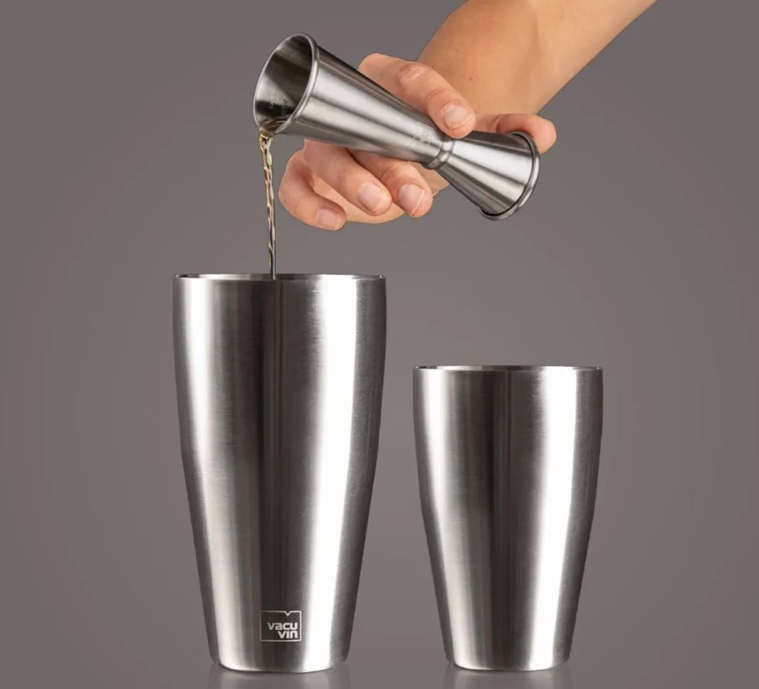 Vacuvin Japanese Jigger Messglas, Edelstahl Vacuvin