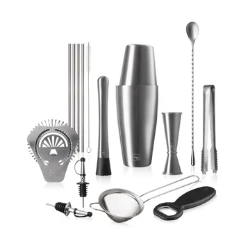 Vacuvin Mixologist Bar In a Box Cocktailset - Edelstahl, 14-teiliig - Vacuvin