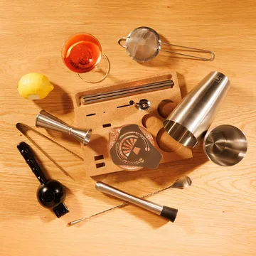 Vacuvin Mixologist Bar In a Box Cocktailset - Edelstahl, 14-teiliig - Vacuvin