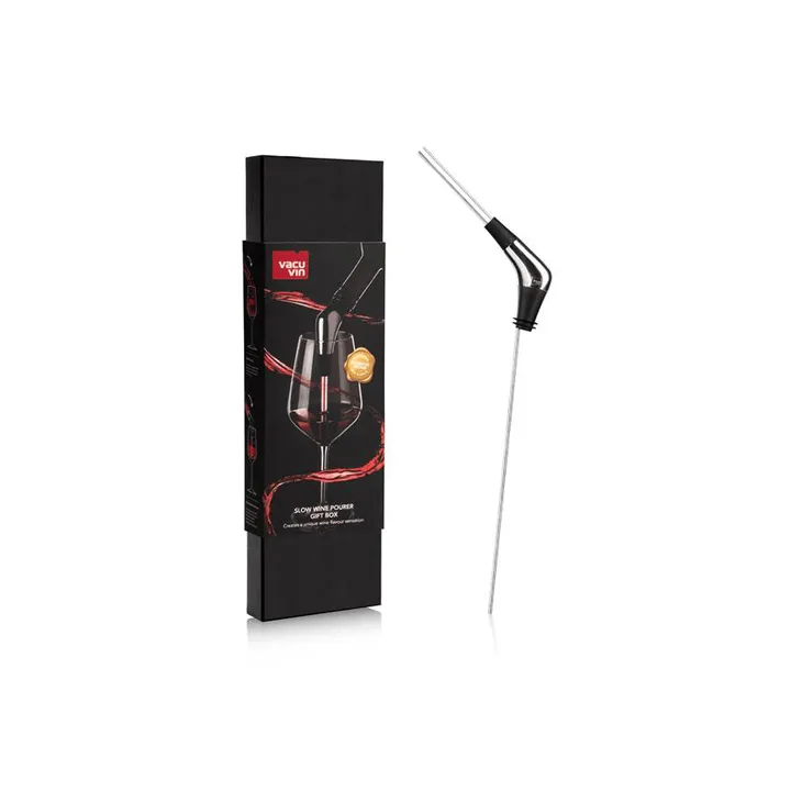 Vacuvin Slow Pourer Geschenkset - Schwarz - Vacuvin