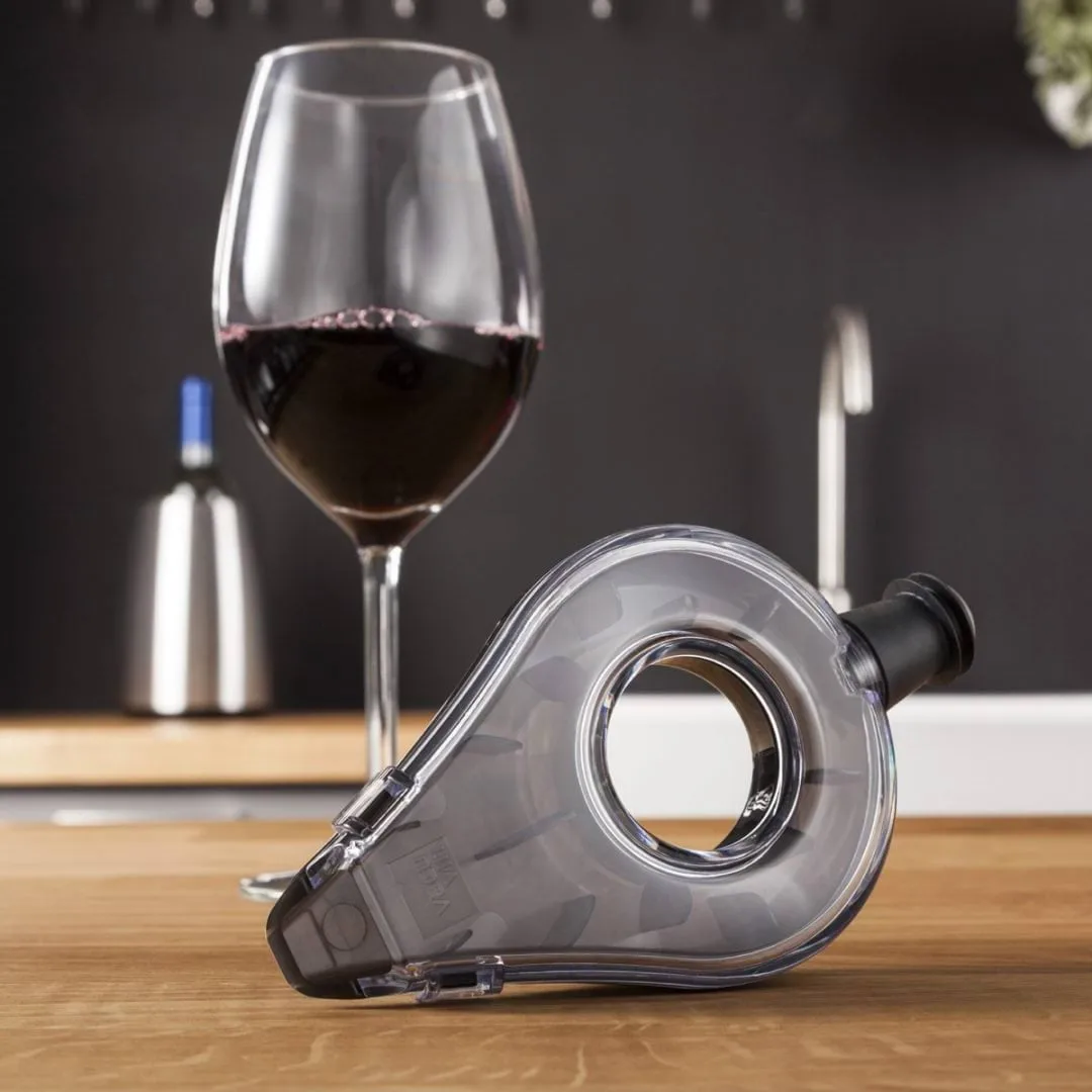 Vacuvin Wine Areator Weinbelüfter, Grau Vacuvin