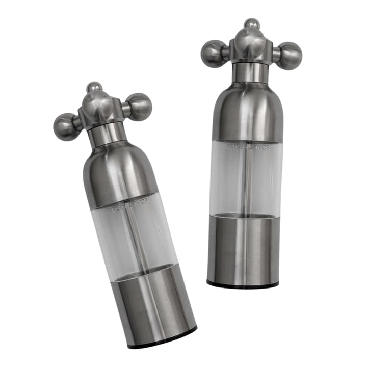 Axia Salz- und Pfeffermühle - Gebürsteter Edelstahl - Vargen & Thor