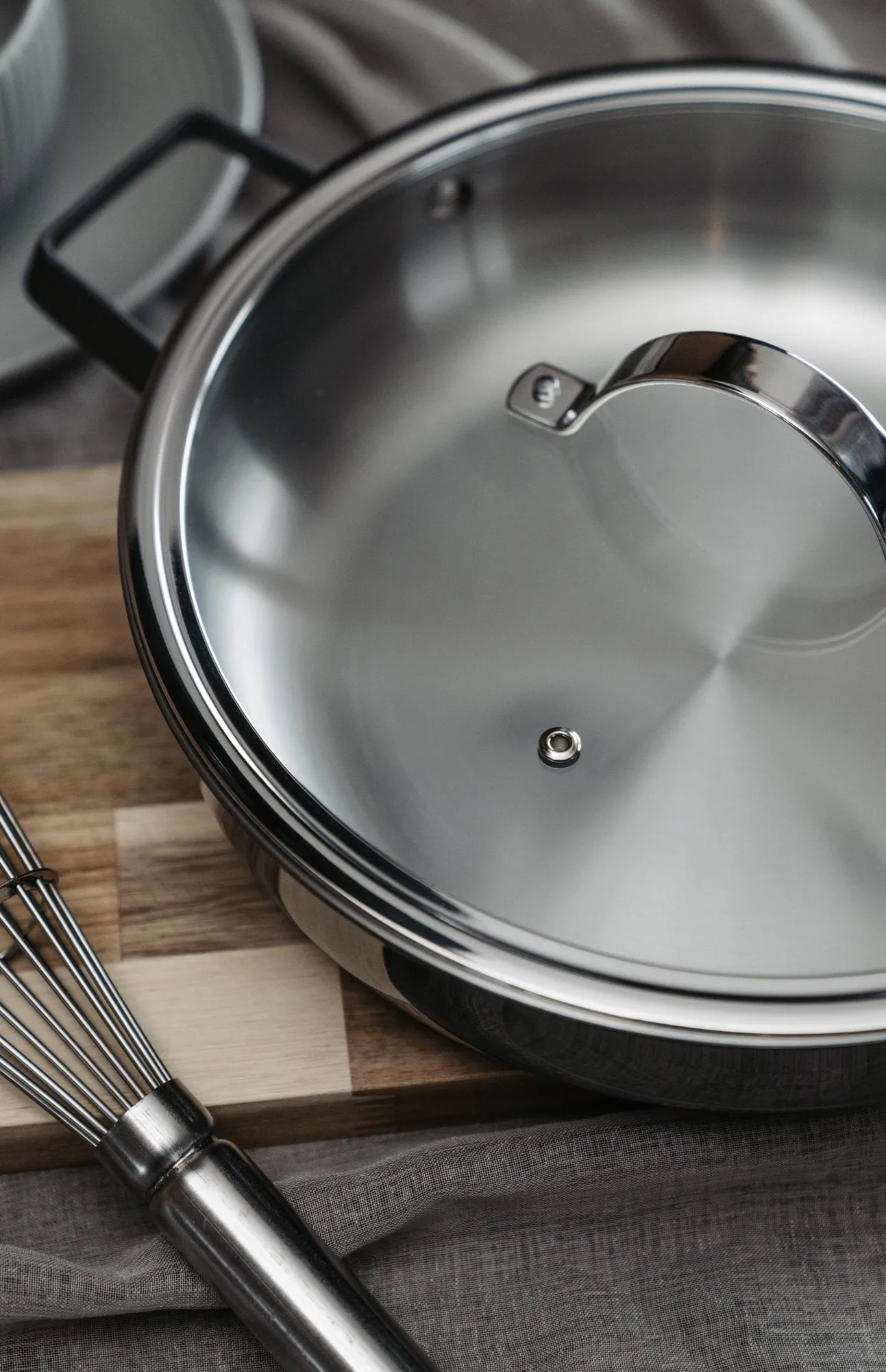 Bas Glasdeckel, Silber, Ø28 cm Vargen & Thor