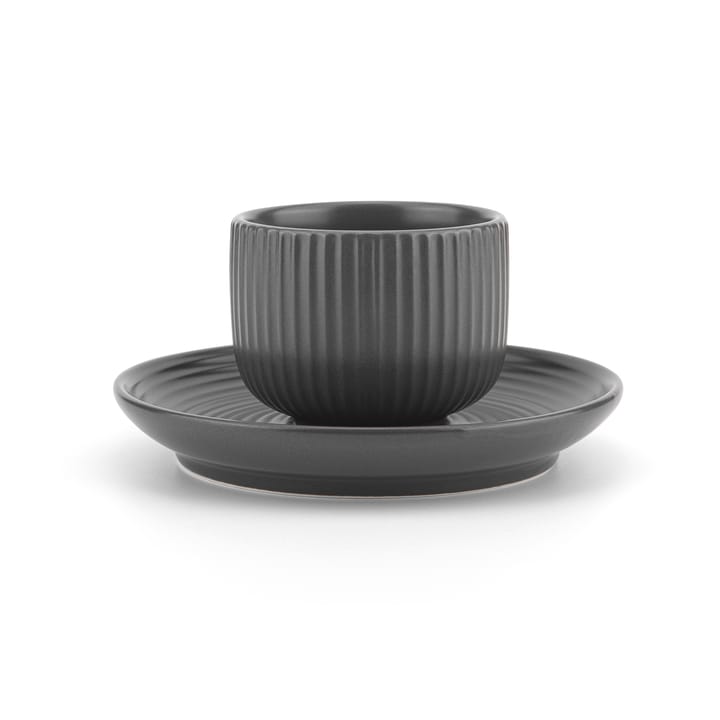 Duga Espressotasse 4er Pack, Weiß, sandgrau, antracit, schwarz Vargen & Thor