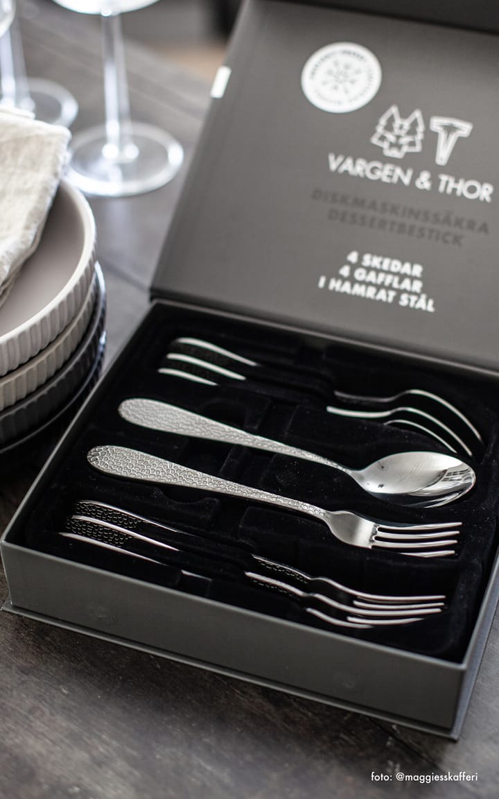 Frost Dessert/Vorspeisenbesteck 8 Teile - Onyx - Vargen & Thor