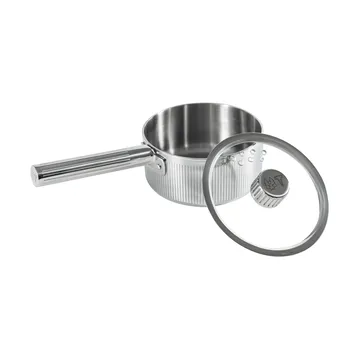 Glima Kochtopf - Edelstahl, Glasdeckel, 1 l - Vargen & Thor