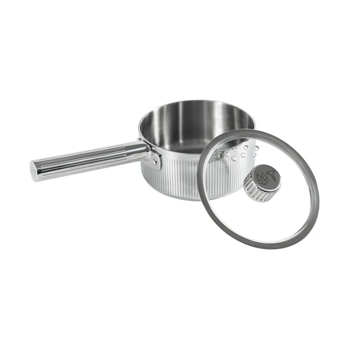 Glima Kochtopf - Edelstahl, Glasdeckel, 1 l - Vargen & Thor