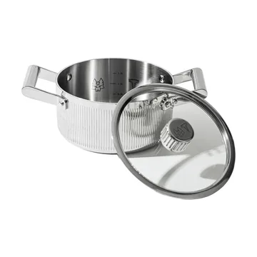 Glima Topf - Edelstahl, Glasdeckel, 2 l - Vargen & Thor