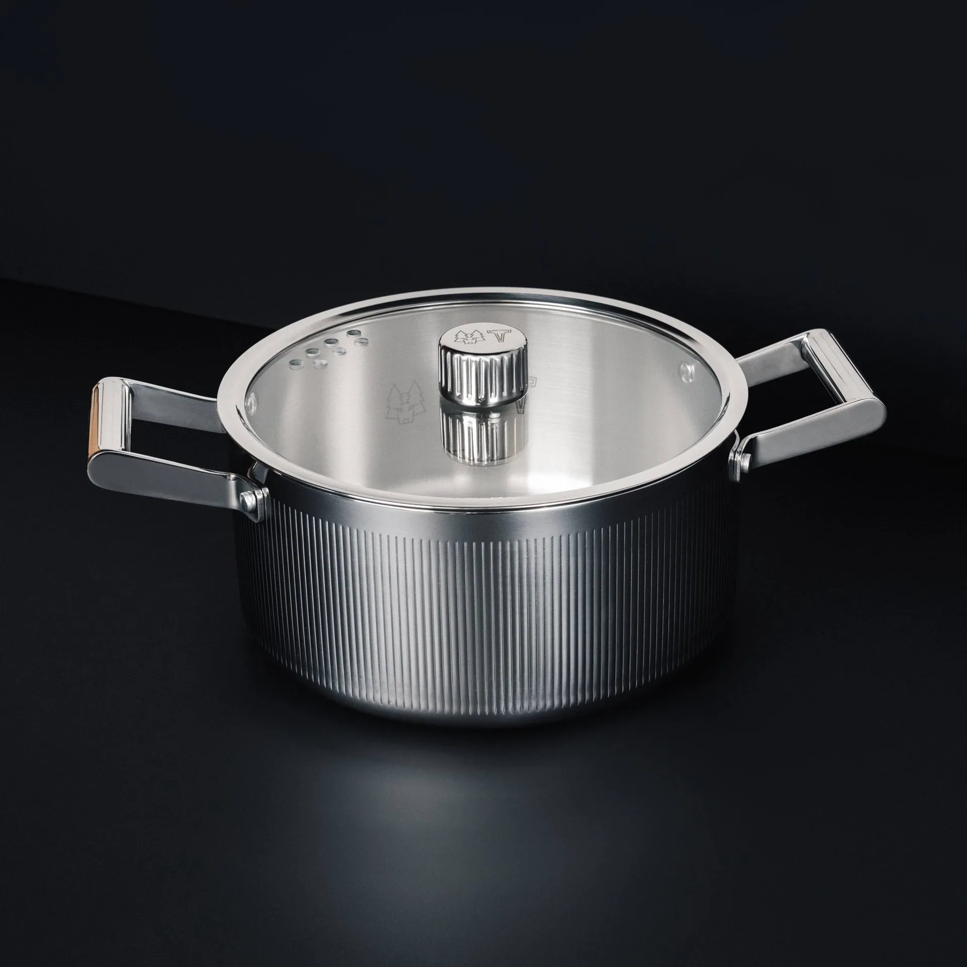 Glima Topf, Edelstahl, Glasdeckel, 2 l Vargen & Thor