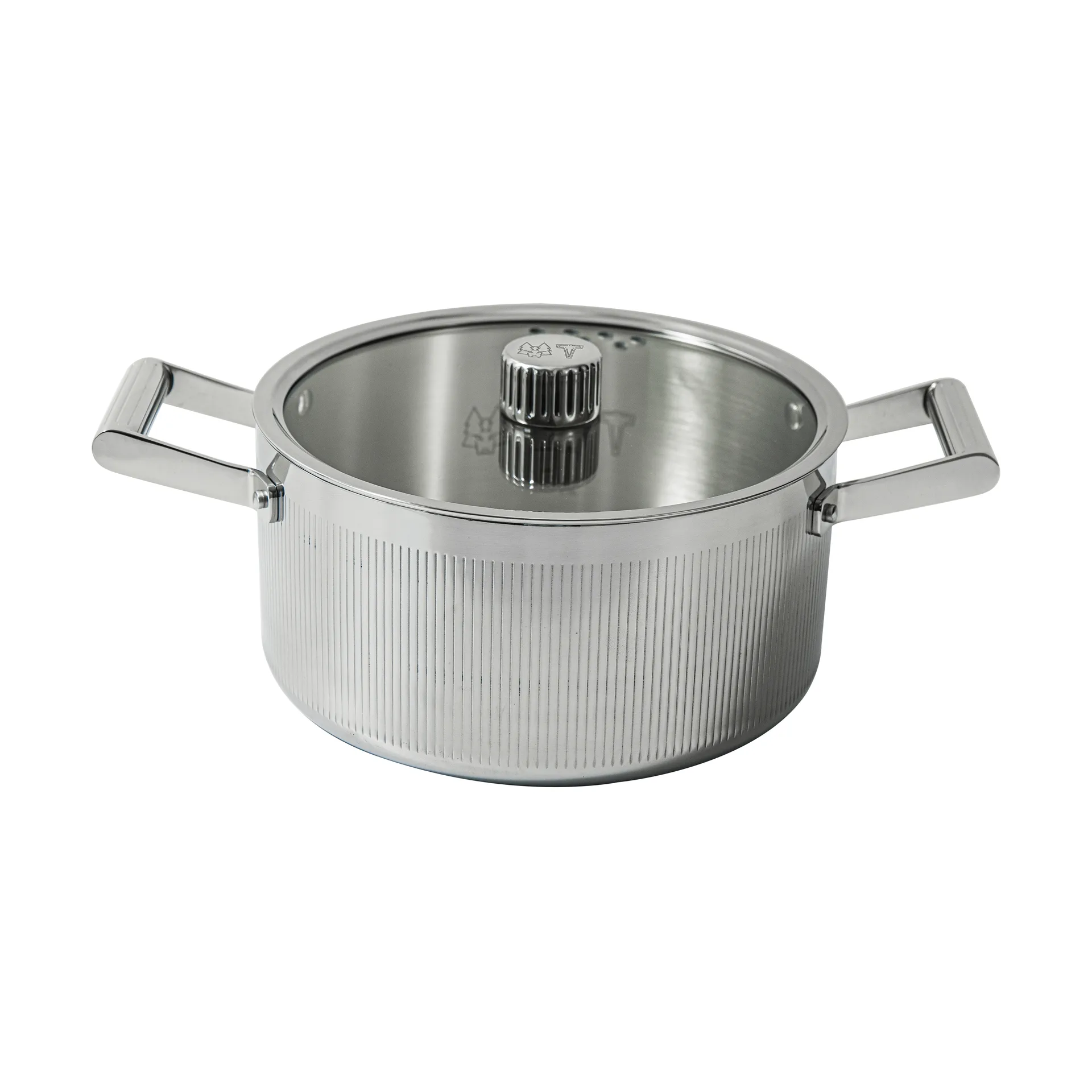 Glima Topf, Edelstahl, Glasdeckel, 4 l Vargen & Thor