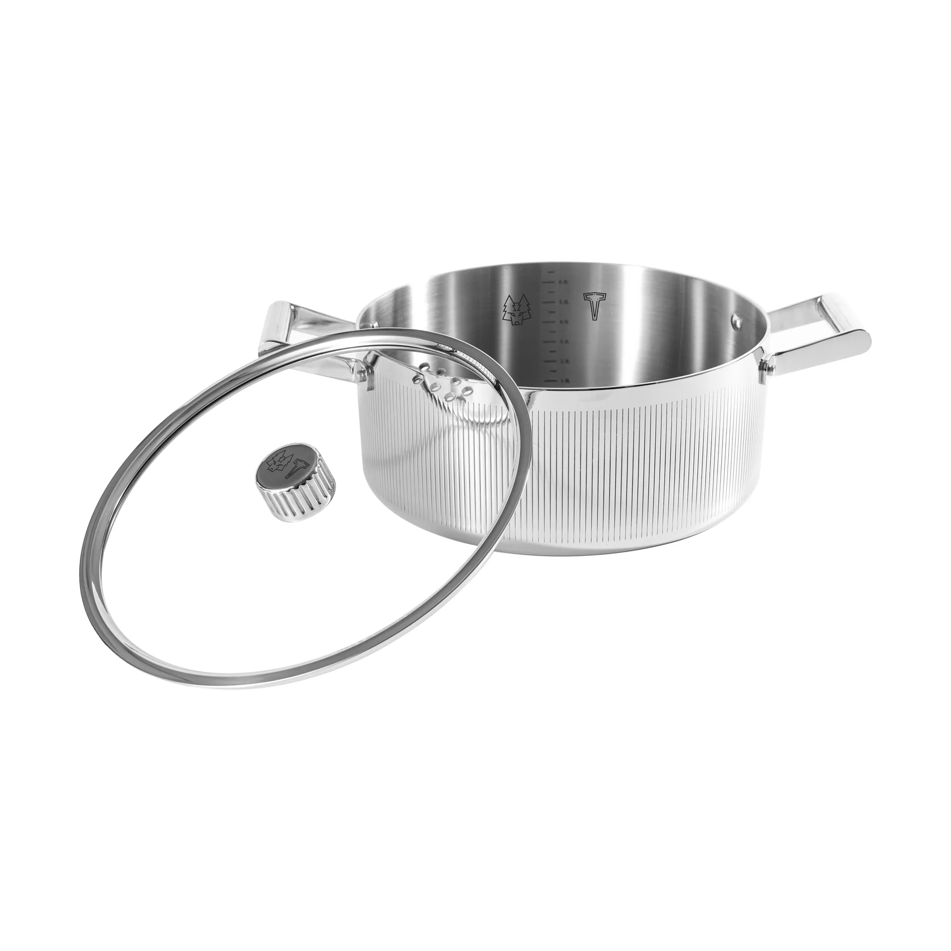 Glima Topf, Edelstahl, Glasdeckel, 7 l Vargen & Thor