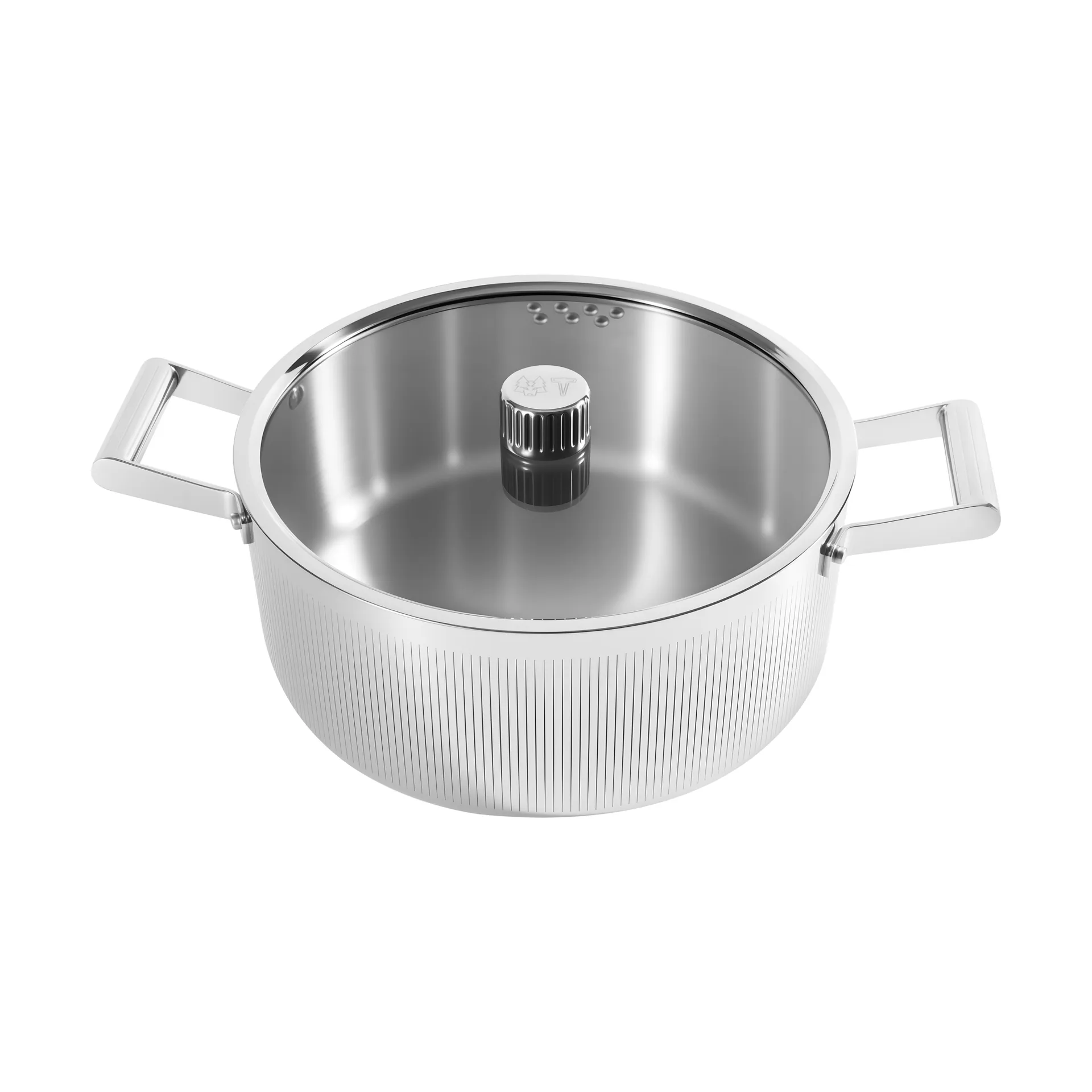Glima Topf, Edelstahl, Glasdeckel, 7 l Vargen & Thor