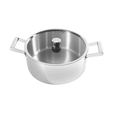 Glima Topf - Edelstahl, Glasdeckel, 7 l - Vargen & Thor