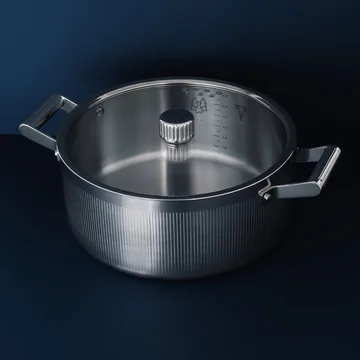 Glima Topf - Edelstahl, Glasdeckel, 7 l - Vargen & Thor