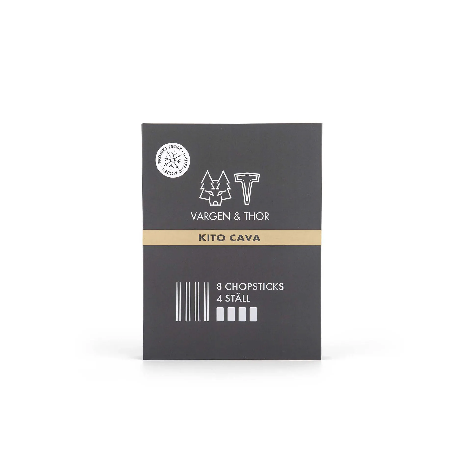 Kito Chopsticks Essstäbchen 4er Pack, Cava Vargen & Thor