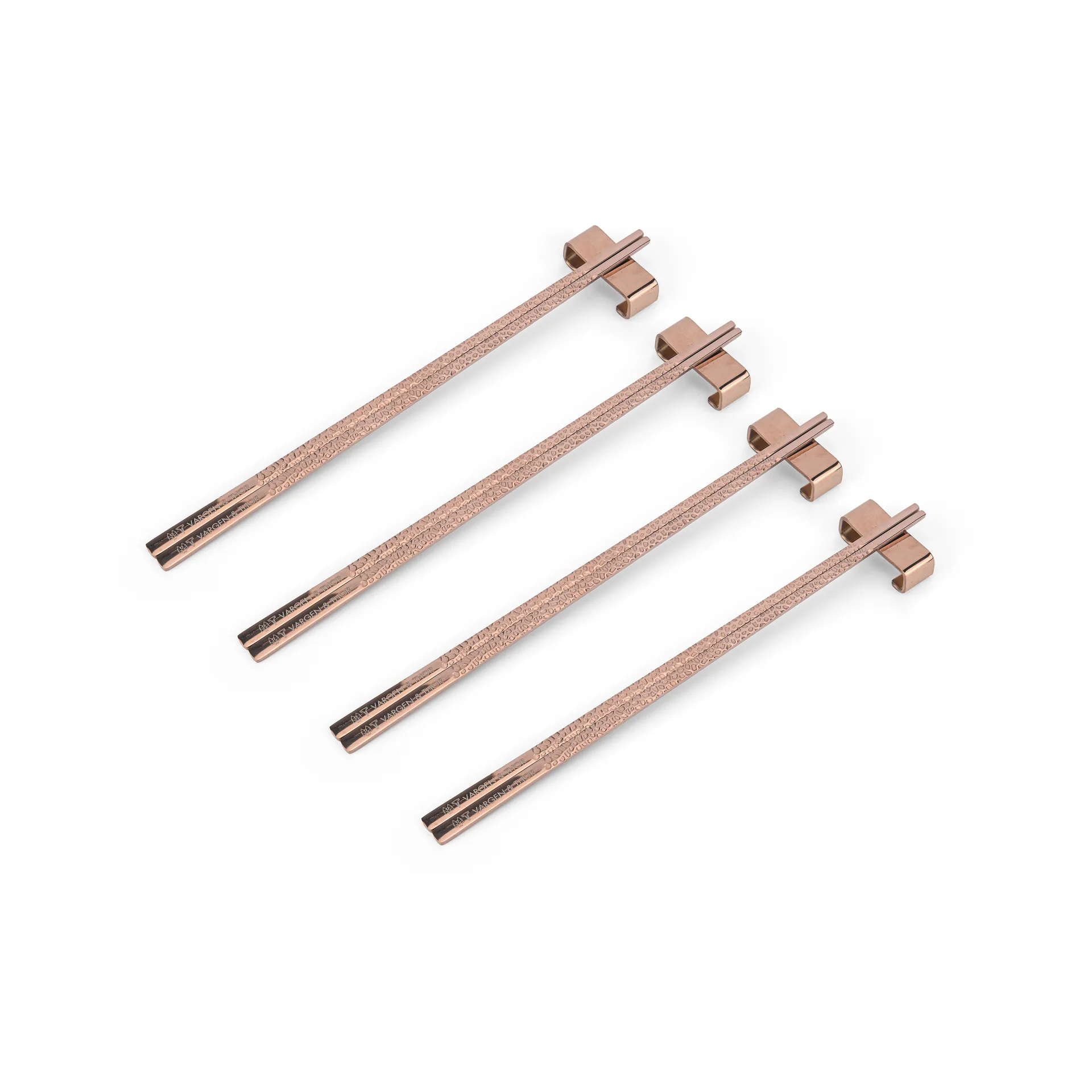 Kito Chopsticks Essstäbchen 4er Pack, Kupfer Vargen & Thor