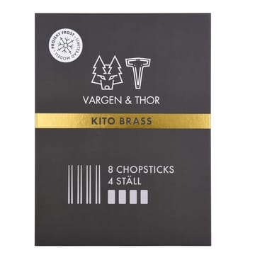 Kito Chopsticks Essstäbchen 4er Pack - Messing - Vargen & Thor