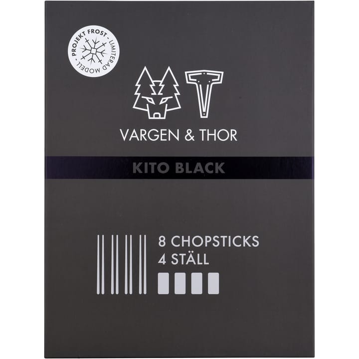 Kito Chopsticks Essstäbchen 4er Pack - Schwarz - Vargen & Thor
