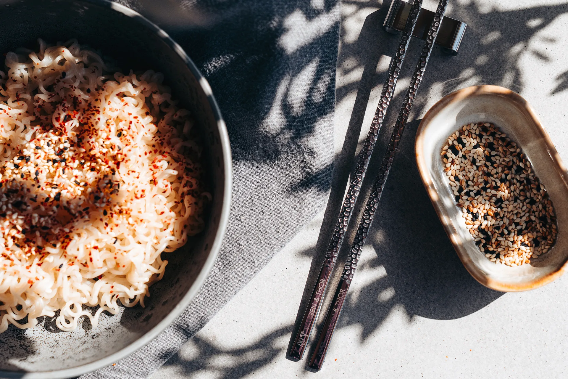 Kito Chopsticks Essstäbchen 4er Pack, Silver Vargen & Thor