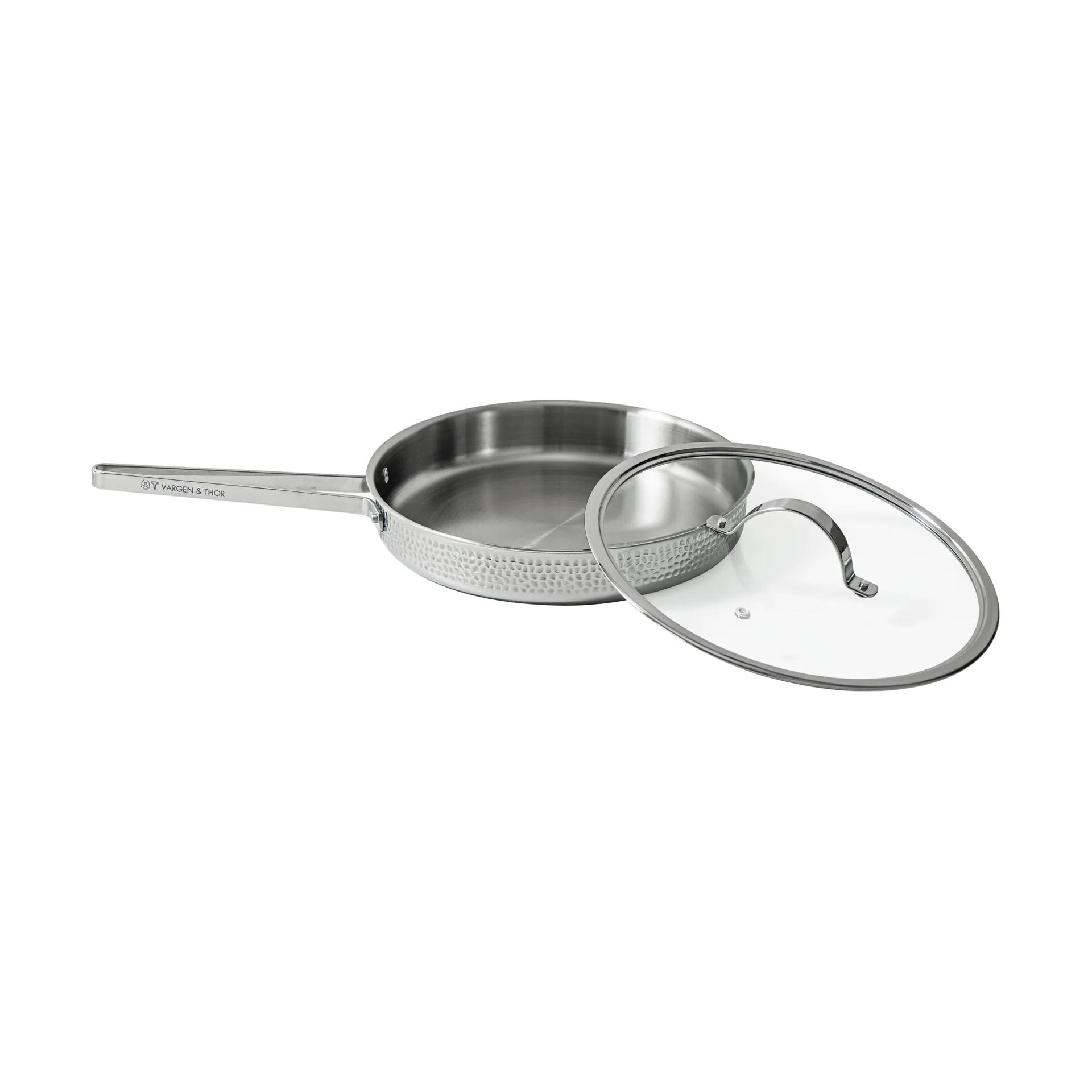 Kroma Modell M1K Traktorenpfanne, Polierter Stahl, Ø28 cm Vargen & Thor