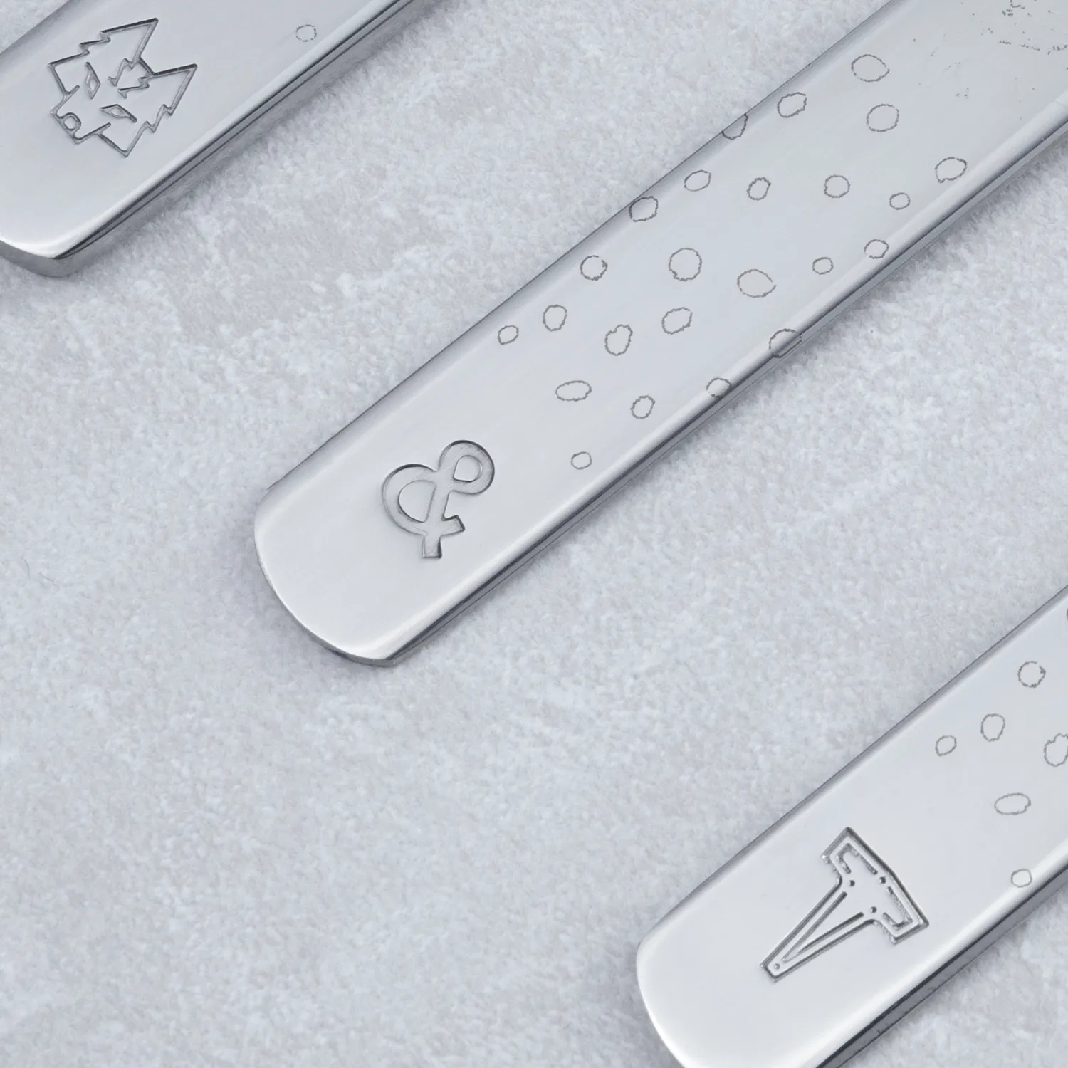 Lupo Pippi Kinderbesteck 9 Teile, Silber Vargen & Thor