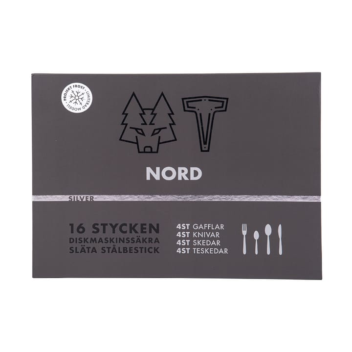 Nord Besteckset 16 Teile - Silber poliert - Vargen & Thor