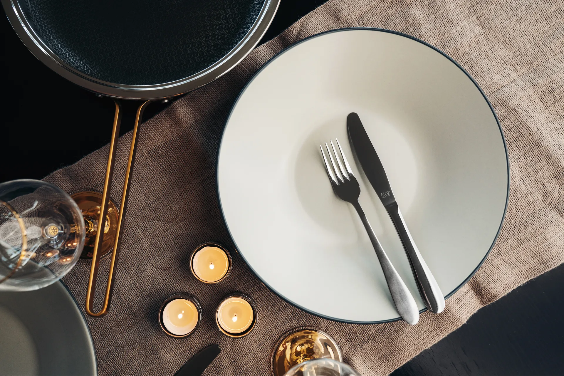 Nord Besteckset 16 Teile, Silber poliert Vargen & Thor