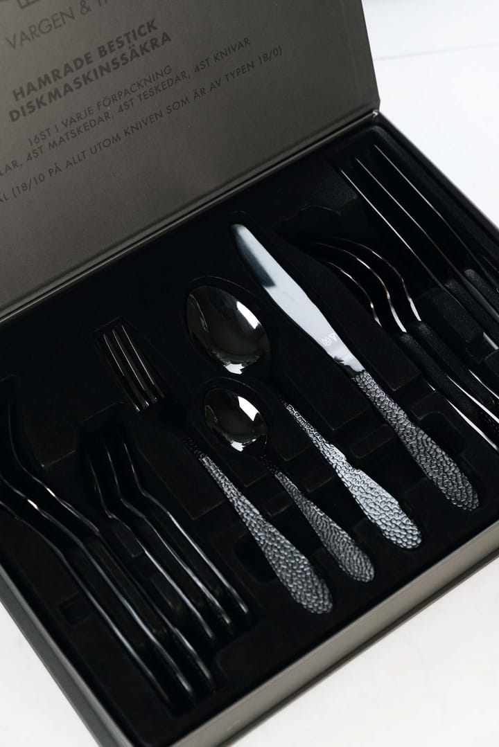 Vargen & Thor Besteckset 16 Teile, Onyx , schwarz Vargen & Thor