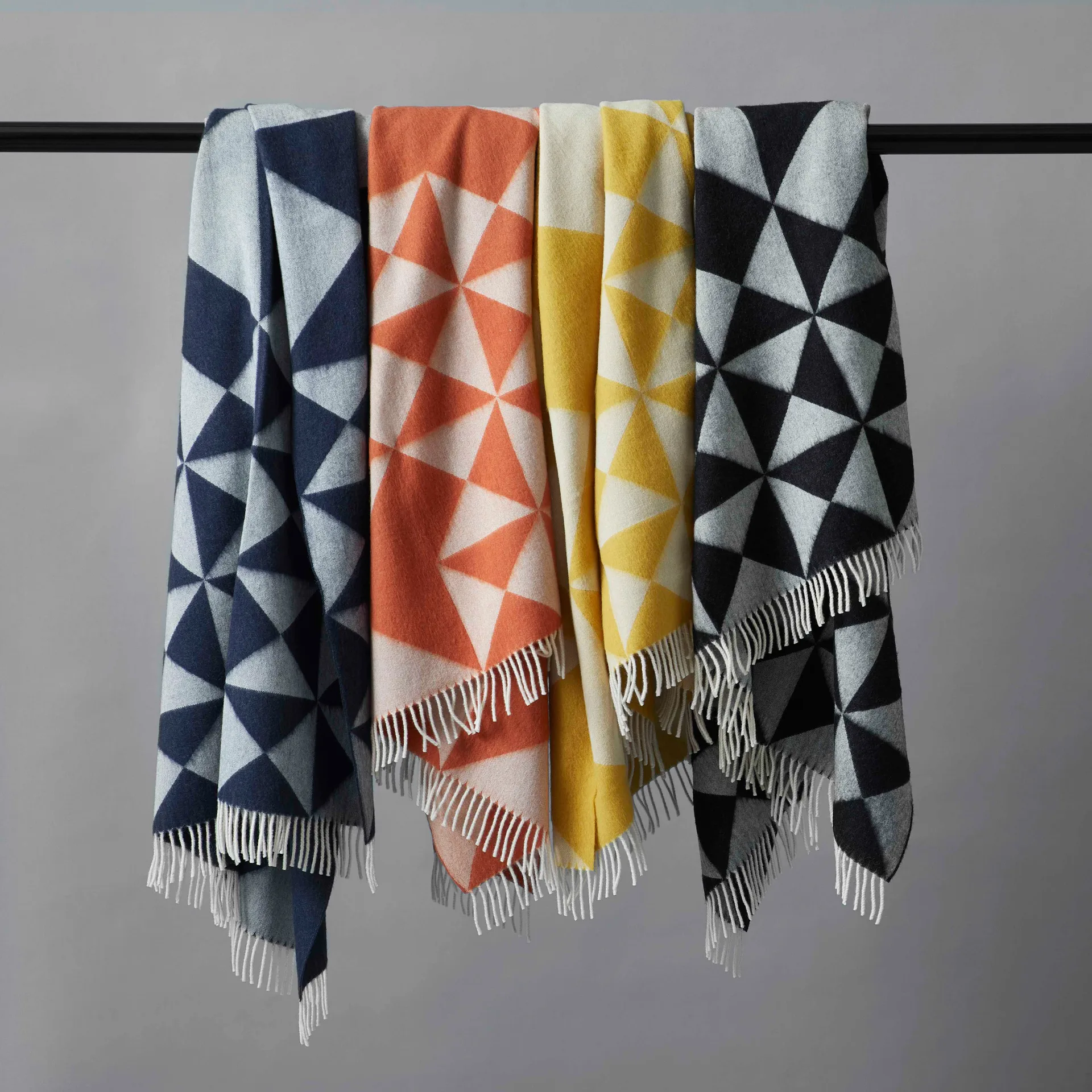 Mirror Wolldecke 130 x 190cm, Orange Verpan