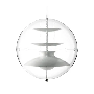 Panto Pendelleuchte - Weiß, large, transparent akryl - Verpan