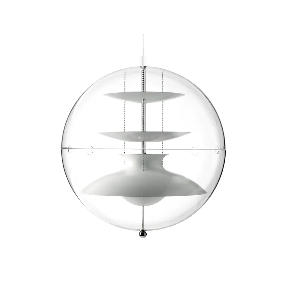 Panto Pendelleuchte, Weiß, small, transparent akryl Verpan