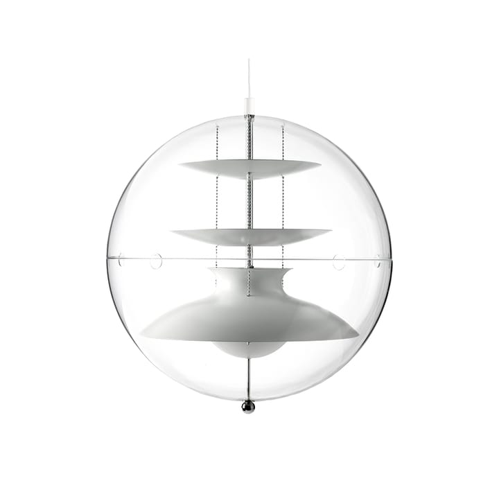 Panto Pendelleuchte, Weiß, small, transparent akryl Verpan