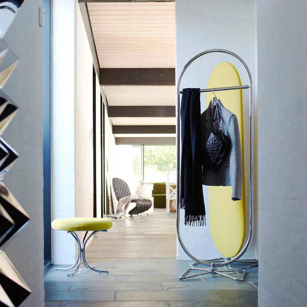 Panton System 123 Standspiegel, Chrom Verpan