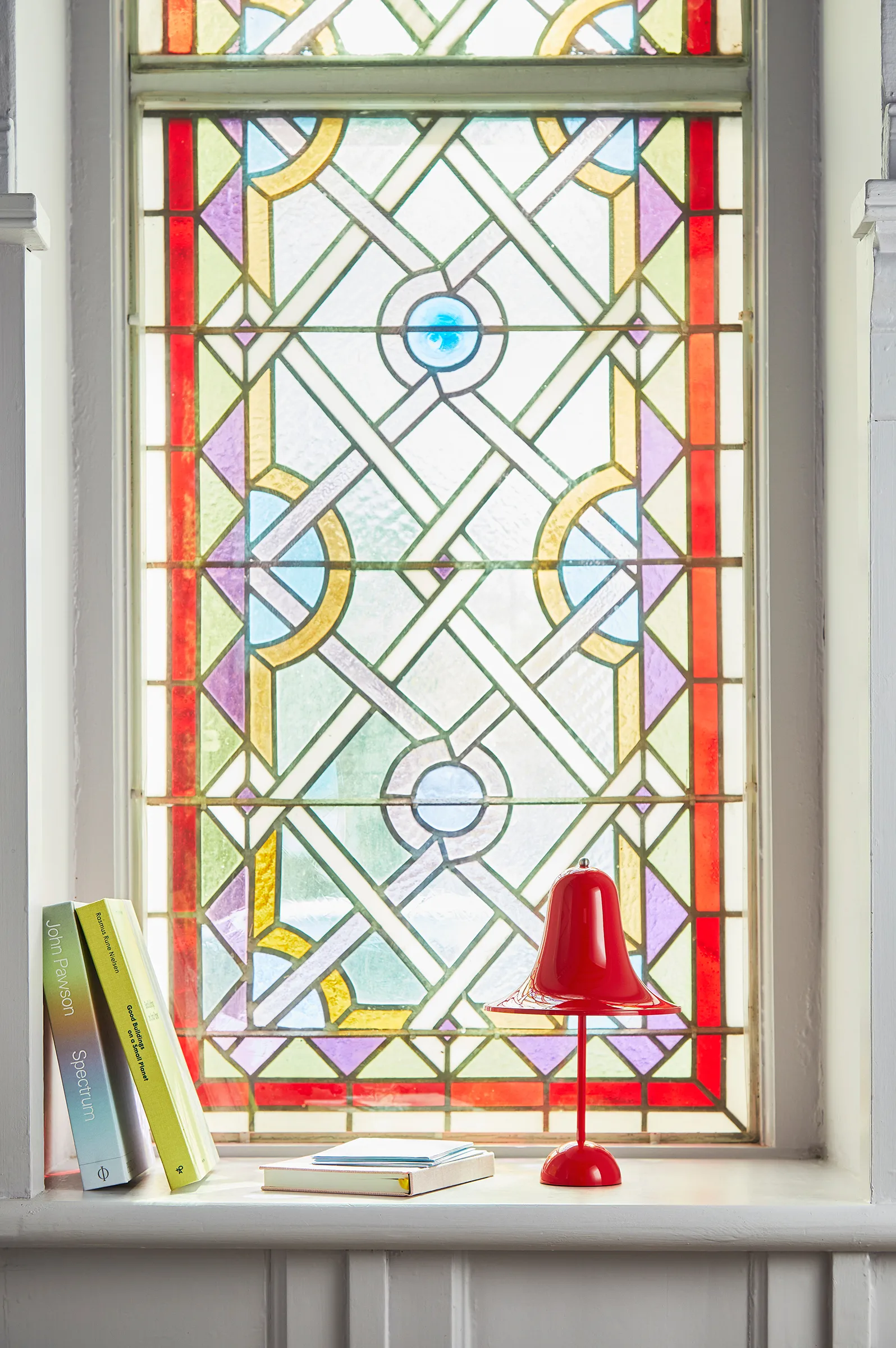 Pantop tragbare Tischleuchte 30 cm, Bright Red Verpan