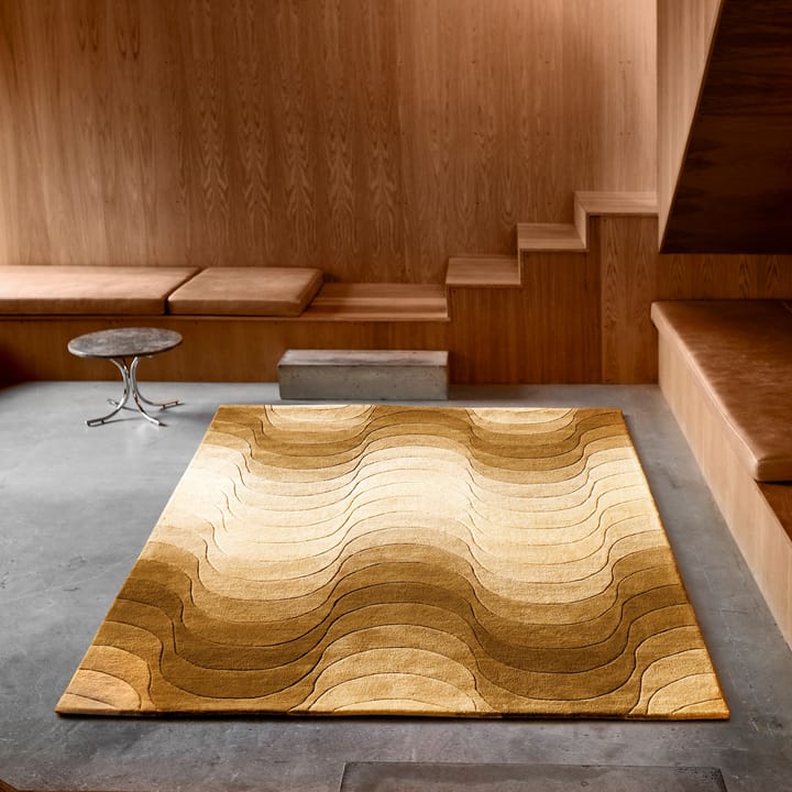 Wave Teppich 170 x 240cm, Gelb Verpan