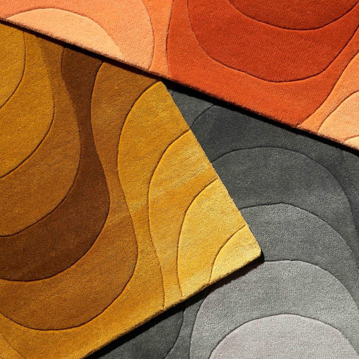 Wave Teppich 170 x 240cm, Gelb Verpan