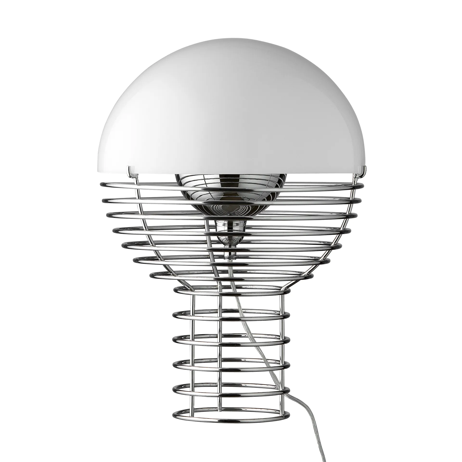 Wire Tischleuchte Ø40 cm, Weiß Verpan