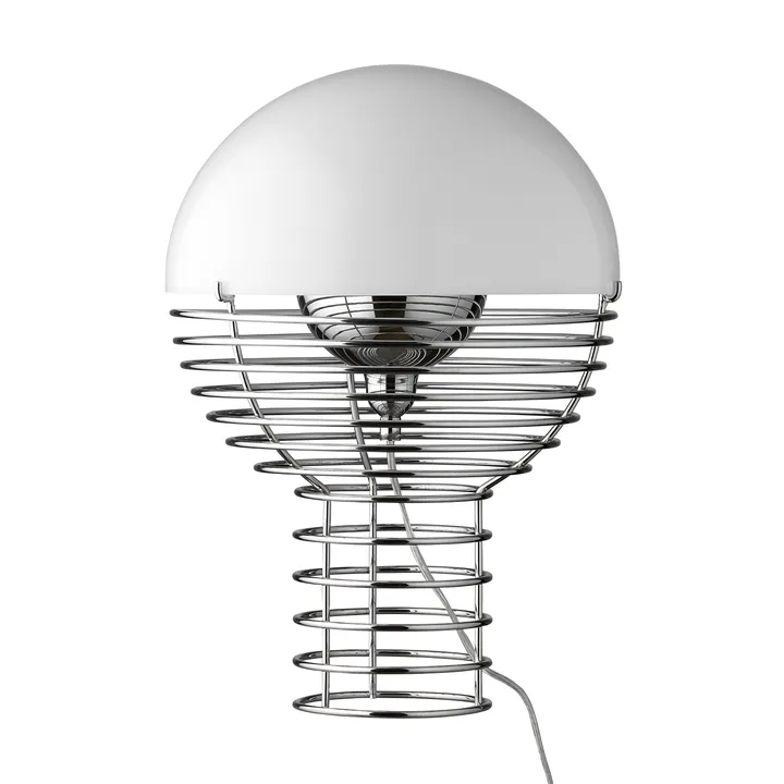 Wire Tischleuchte Ø40 cm - Weiß - Verpan