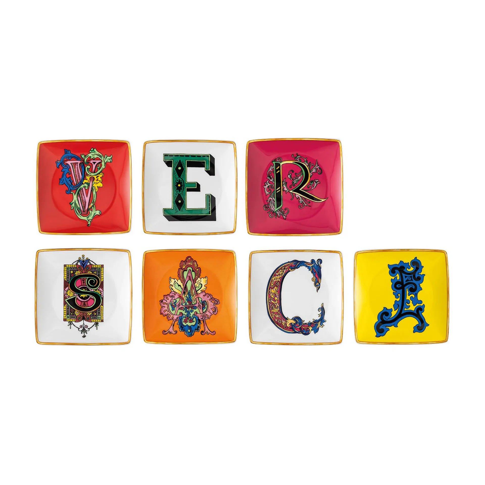 Versace Holiday Alphabet Teller 12cm 7-pack, Versace Versace