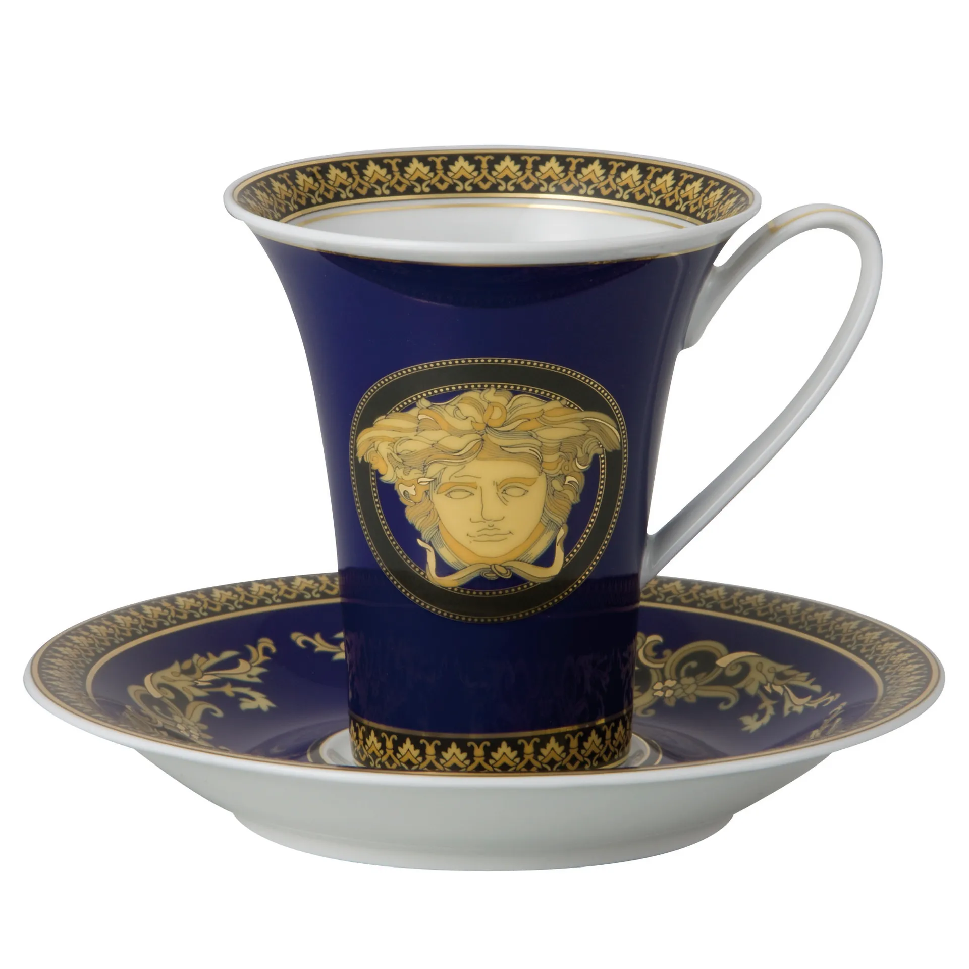 Versace Medusa Blue Tasse, Set Versace