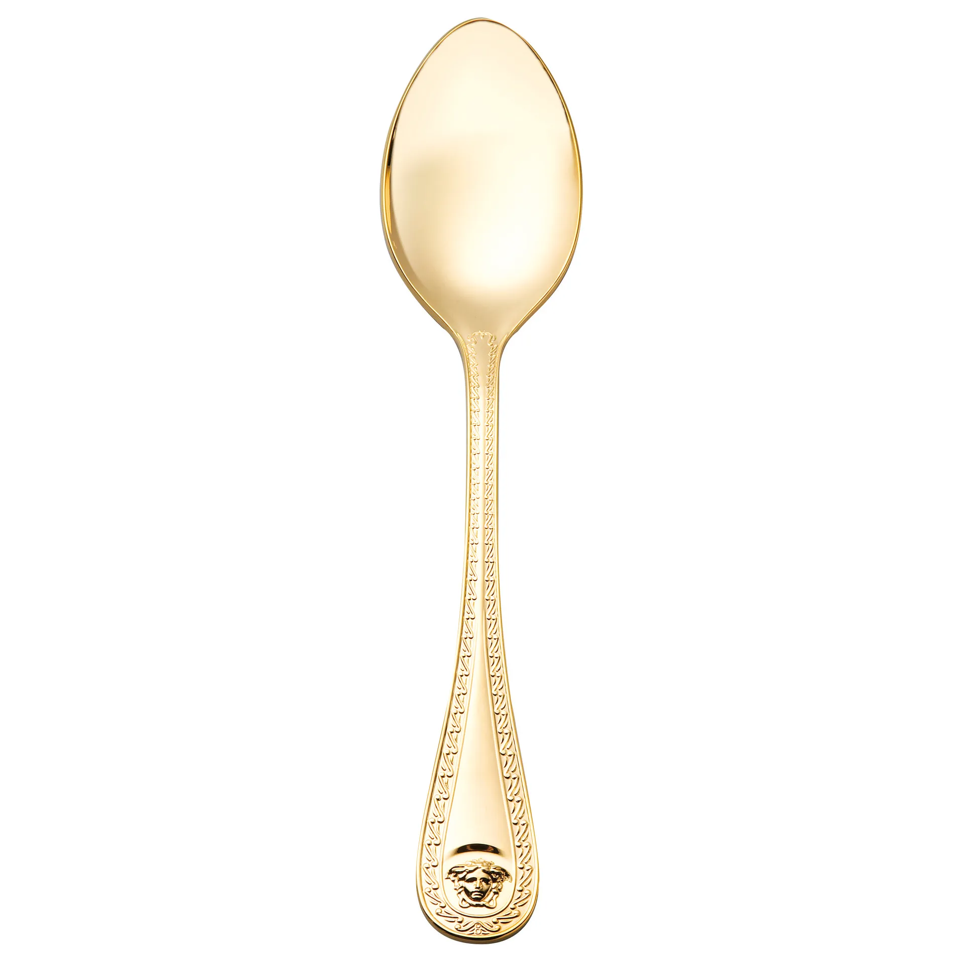 Versace Medusa Menülöffel vergoldet, 20,5cm Versace
