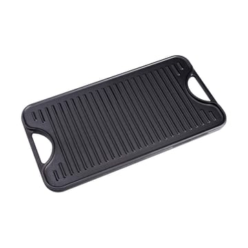 Grillteller Gusseisen wendbar 25x47 cm - Schwarz - Victoria
