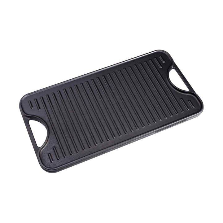 Grillteller Gusseisen wendbar 25x47 cm, Schwarz Victoria