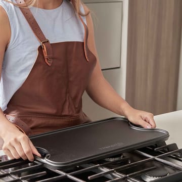 Grillteller Gusseisen wendbar 25x47 cm - Schwarz - Victoria