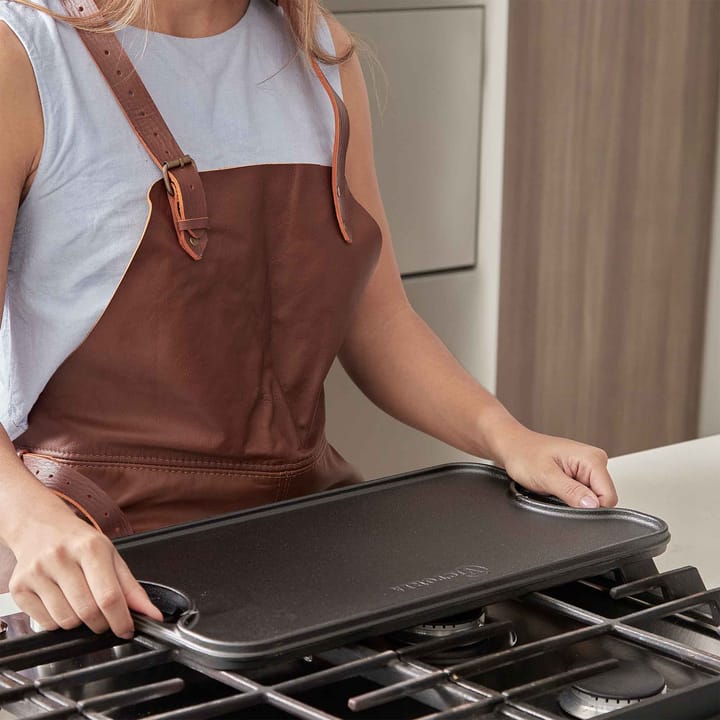 Grillteller Gusseisen wendbar 25x47 cm, Schwarz Victoria