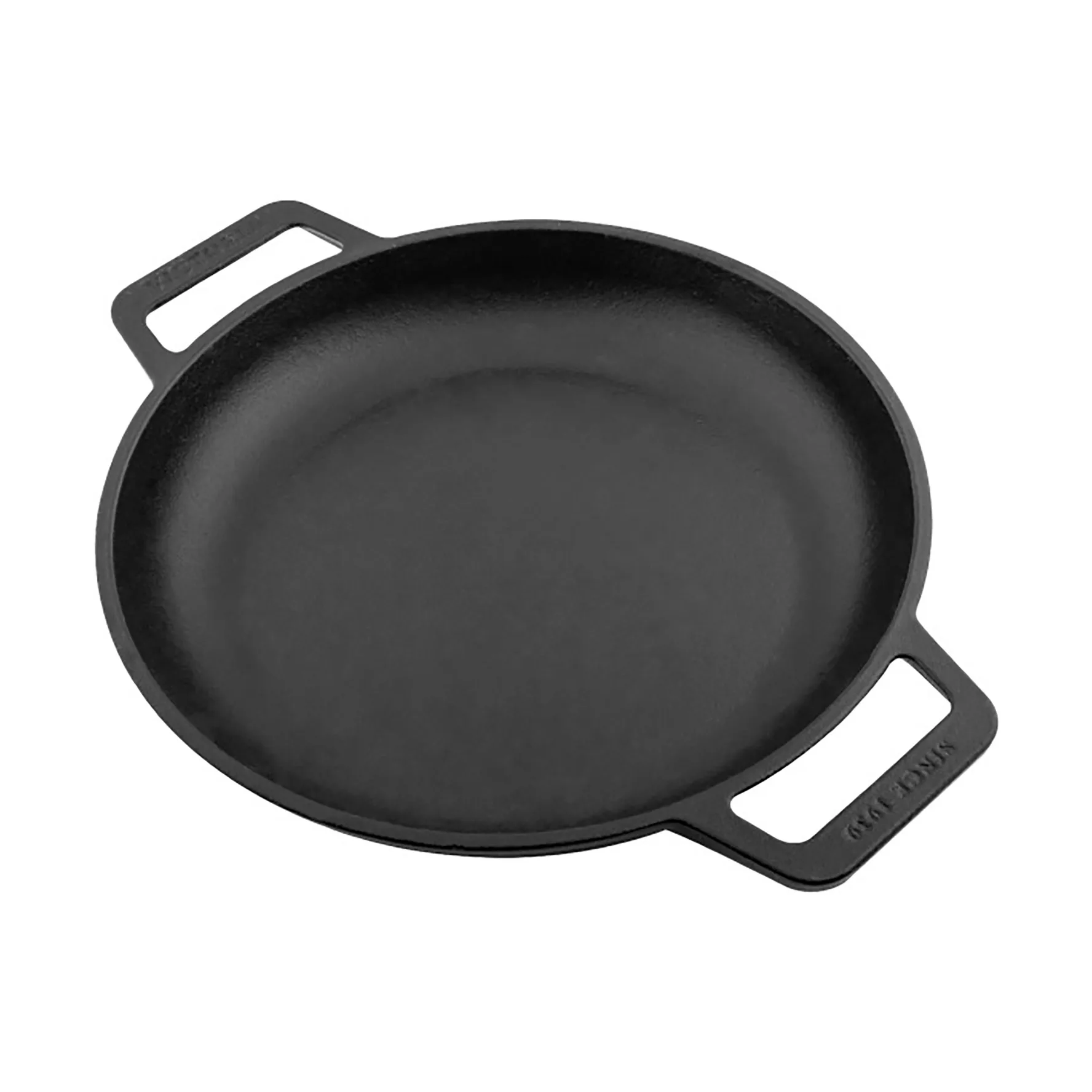 Gusseisen-Pfanne, flach, zwei Griffe, emailliert, Ø25 cm Victoria