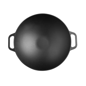 Gusseisen Wokpfanne 36 cm - Schwarz - Victoria